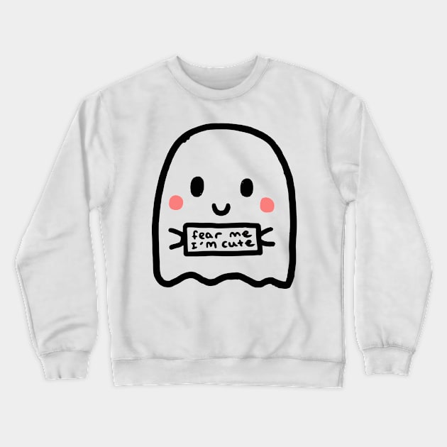 Fear Me, I am Cute ! Crewneck Sweatshirt by pixmercy